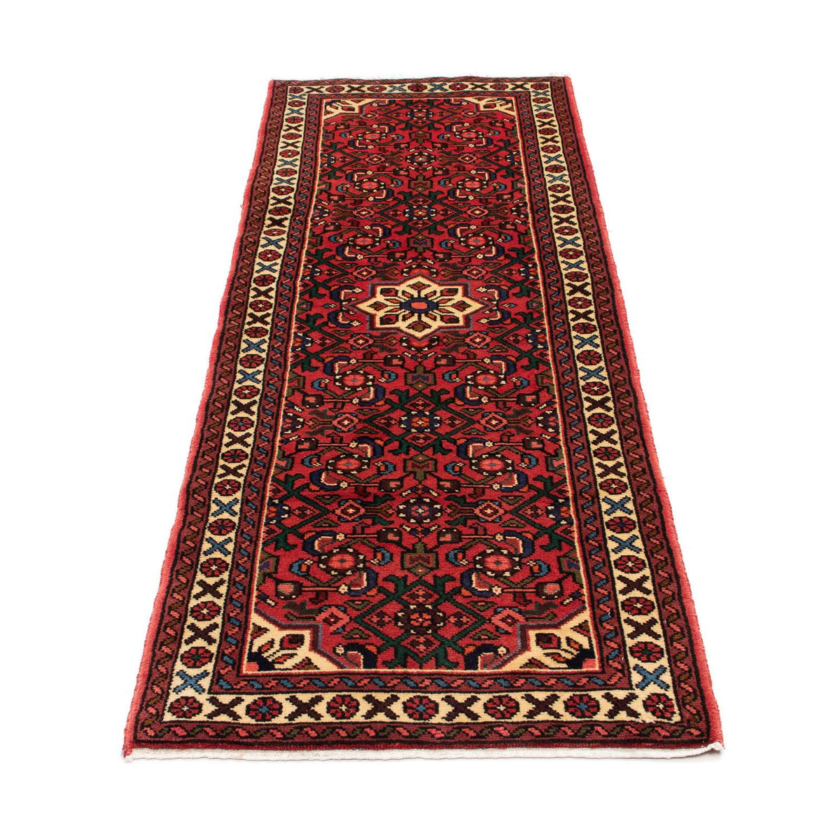Loper Perzisch Tapijt - Nomadisch - 203 x 70 cm - donkerrood
