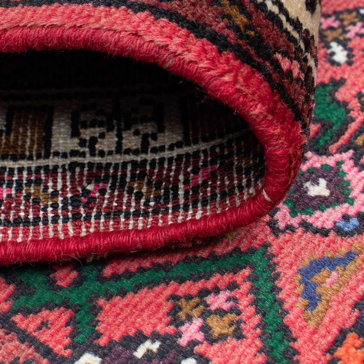 Loper Perzisch Tapijt - Nomadisch - 195 x 68 cm - donkerrood