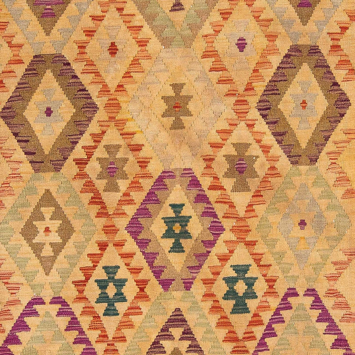 Kelim tapijt - Splash - 295 x 196 cm - lichtbruin