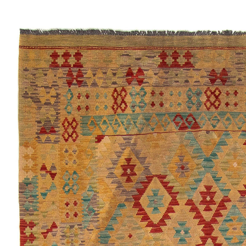 Kelim tapijt - Splash - 304 x 207 cm - bruin