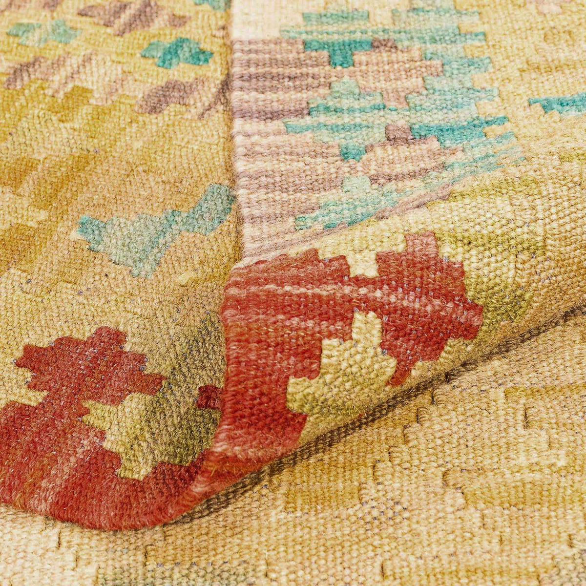 Kelim tapijt - Splash - 304 x 207 cm - bruin