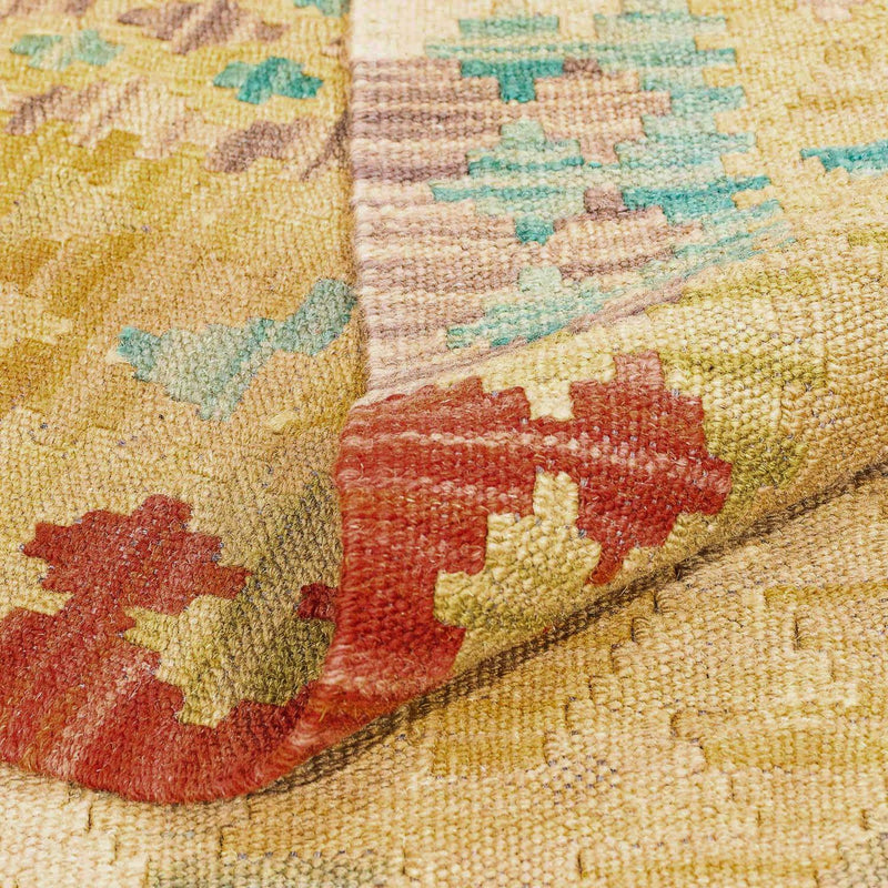 Kelim tapijt - Splash - 304 x 207 cm - bruin