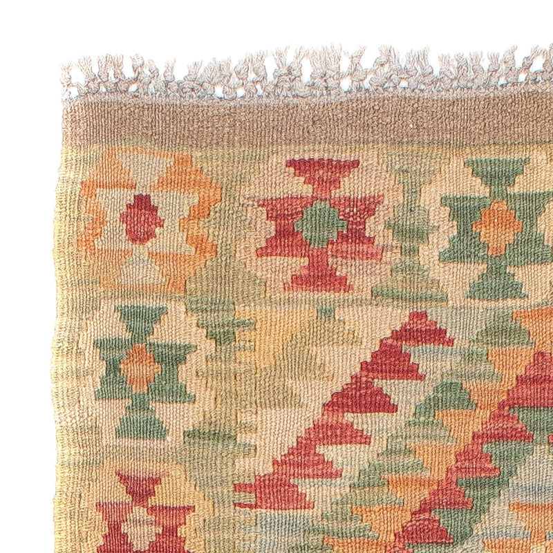 Loper Kelim tapijt - Splash - 194 x 63 cm - veelkleurig