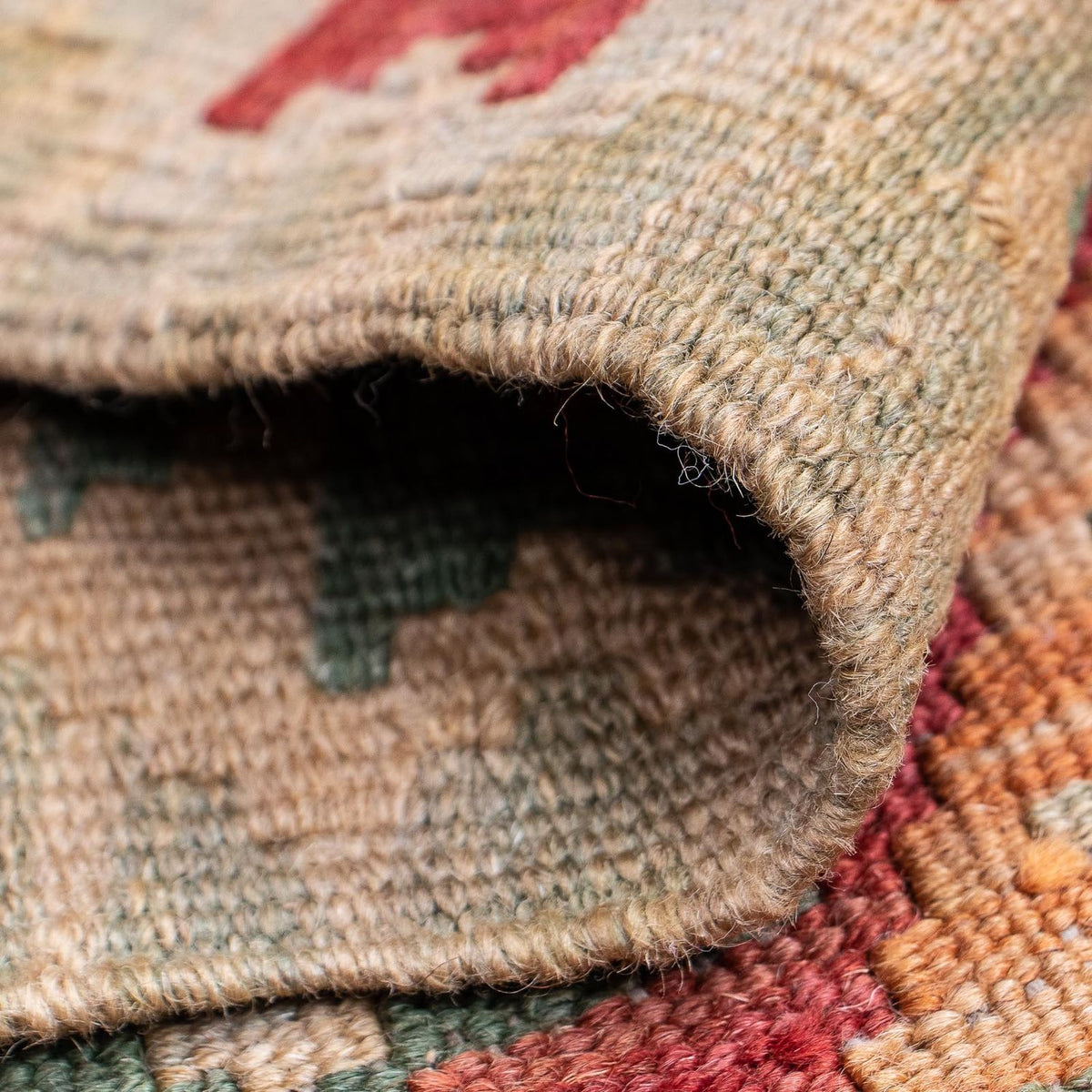 Loper Kelim tapijt - Splash - 194 x 63 cm - veelkleurig