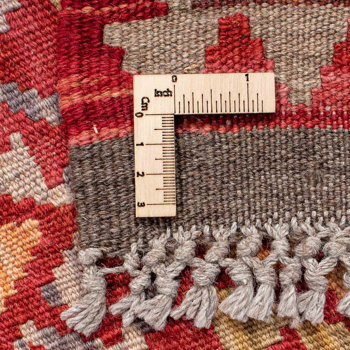 Loper Kelim tapijt - Splash - 183 x 58 cm - rood