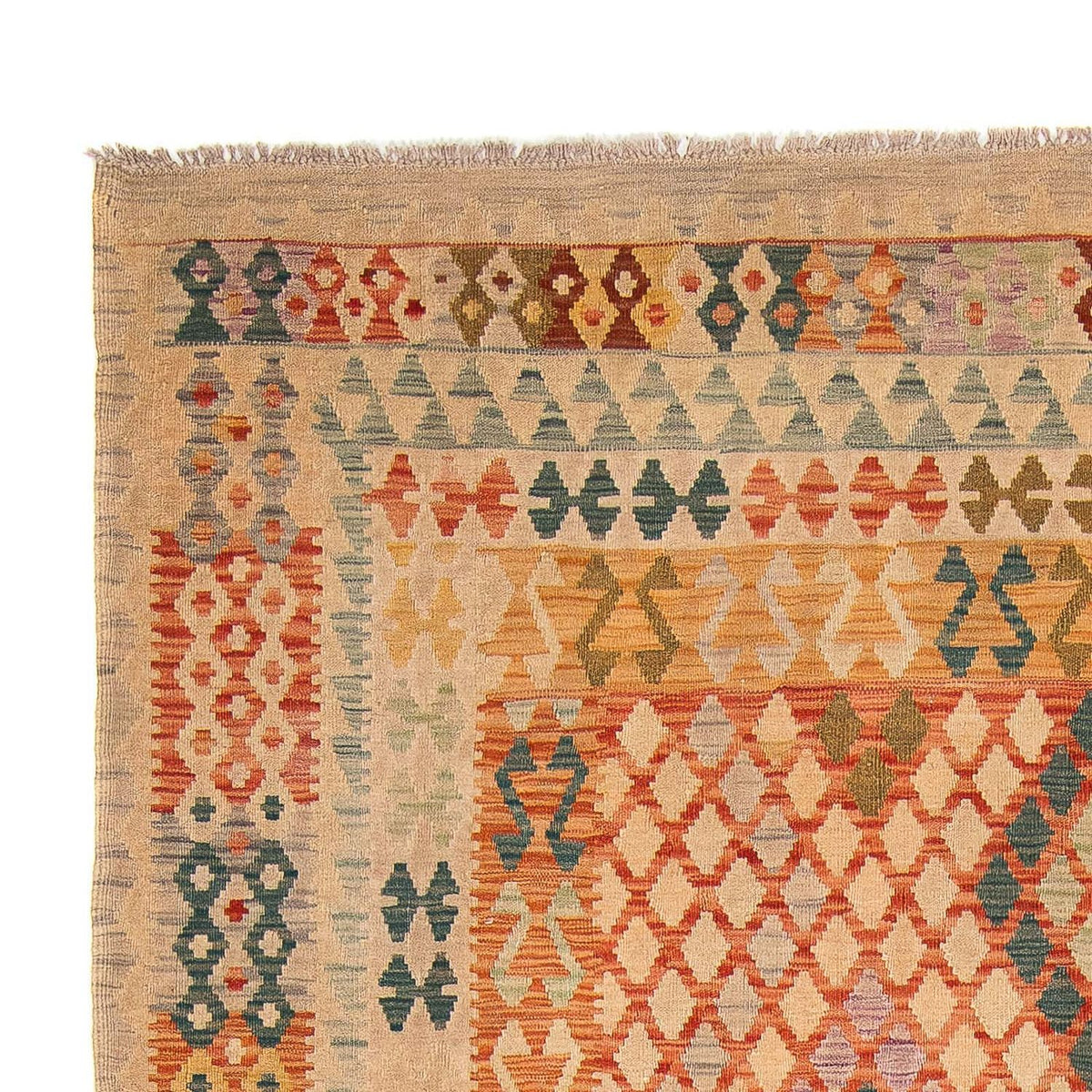 Kelim tapijt - Splash - 299 x 203 cm - veelkleurig