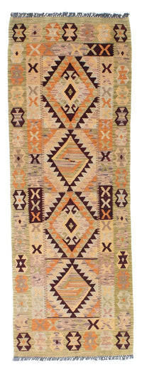 Loper Kelim tapijt - Oosters - 200 x 69 cm - beige