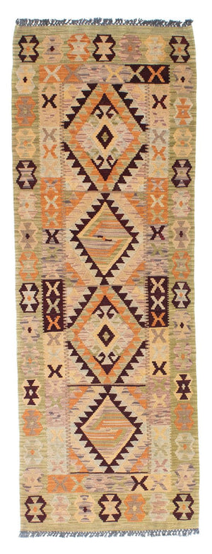 Loper Kelim tapijt - Oosters - 200 x 69 cm - beige