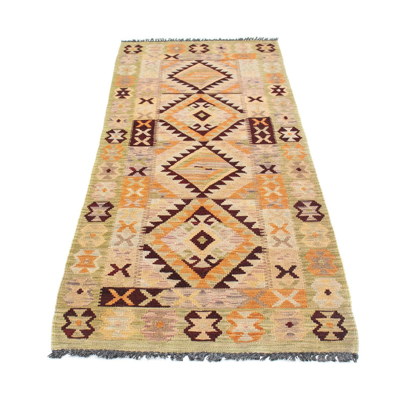 Loper Kelim tapijt - Oosters - 200 x 69 cm - beige
