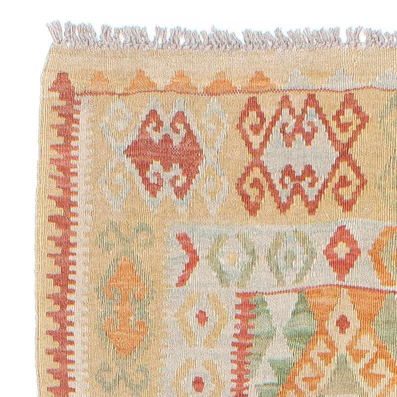 Loper Kelim tapijt - Splash - 287 x 83 cm - veelkleurig