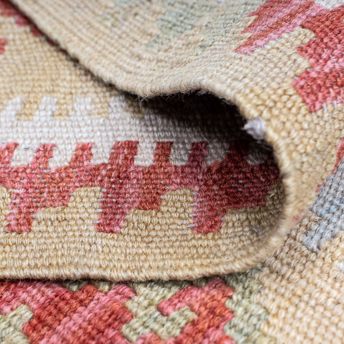 Loper Kelim tapijt - Splash - 287 x 83 cm - veelkleurig