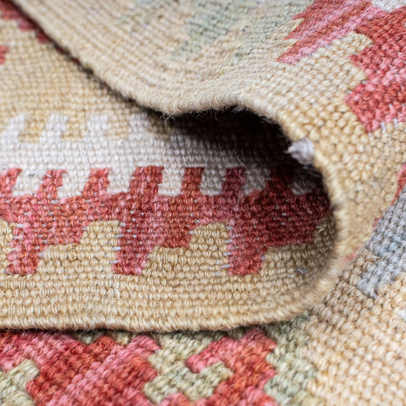 Loper Kelim tapijt - Splash - 287 x 83 cm - veelkleurig