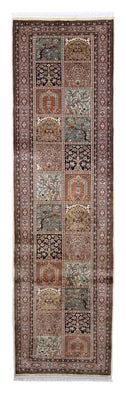 Loper Zijden tapijt - Kashmir Silk - 302 x 74 cm - veelkleurig