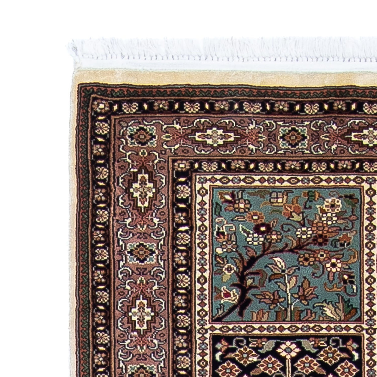 Loper Zijden tapijt - Kashmir Silk - 302 x 74 cm - veelkleurig