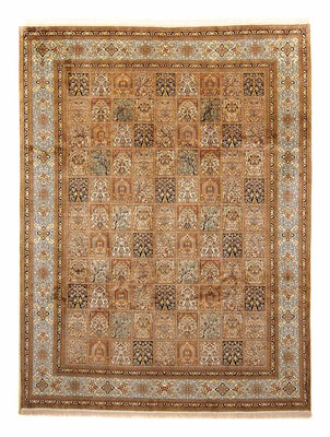 Zijden tapijt - Kashmir Silk - 325 x 249 cm - bruin