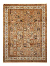 Zijden tapijt - Kashmir Silk - 325 x 249 cm - bruin
