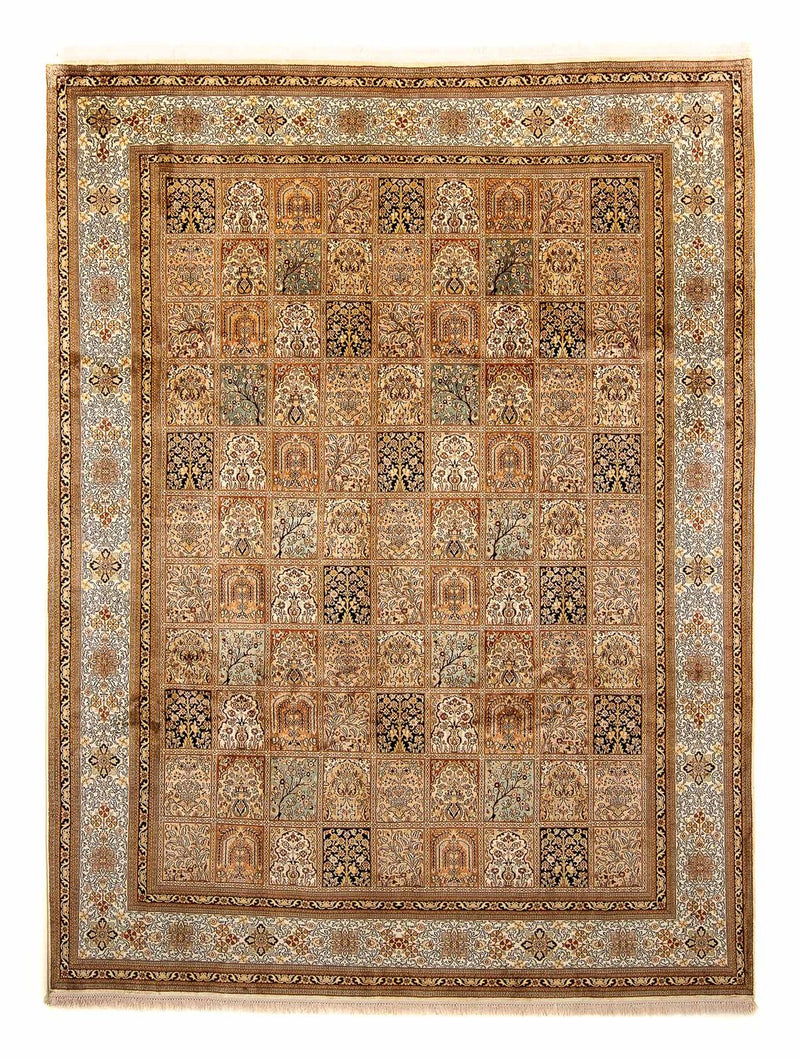 Zijden tapijt - Kashmir Silk - 325 x 249 cm - bruin