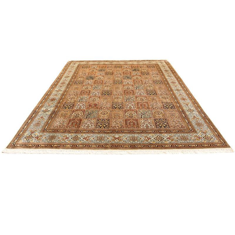 Zijden tapijt - Kashmir Silk - 325 x 249 cm - bruin
