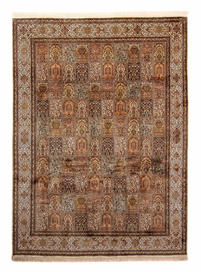 Zijden tapijt - Kashmir Silk - 332 x 248 cm - bruin