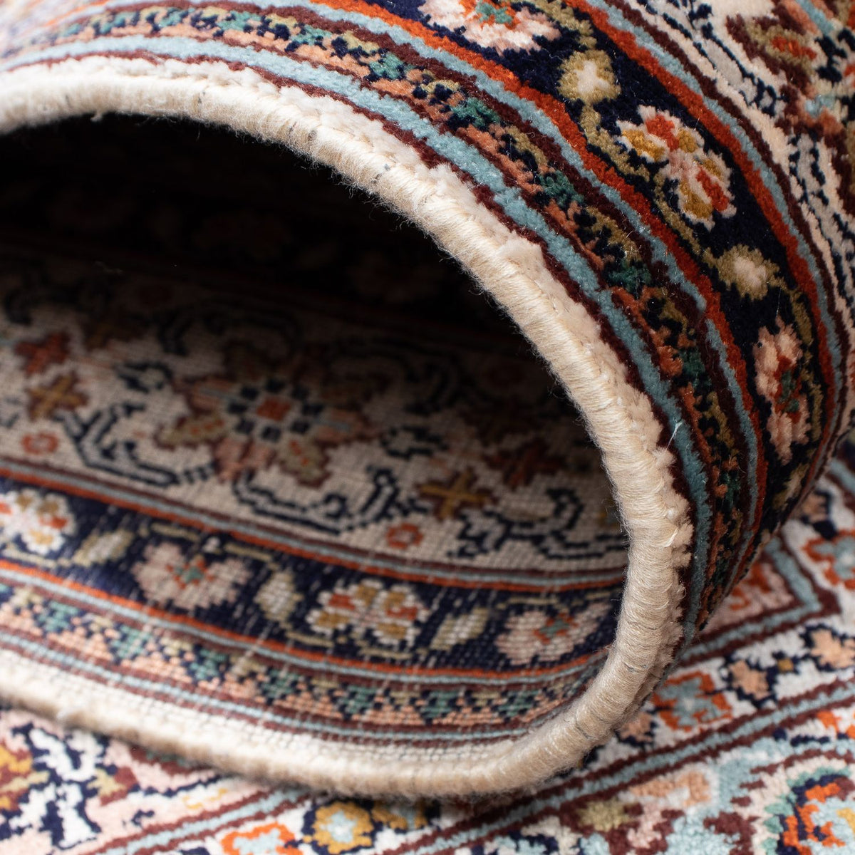 Loper Zijden tapijt - Kashmir Silk - 227 x 79 cm - veelkleurig