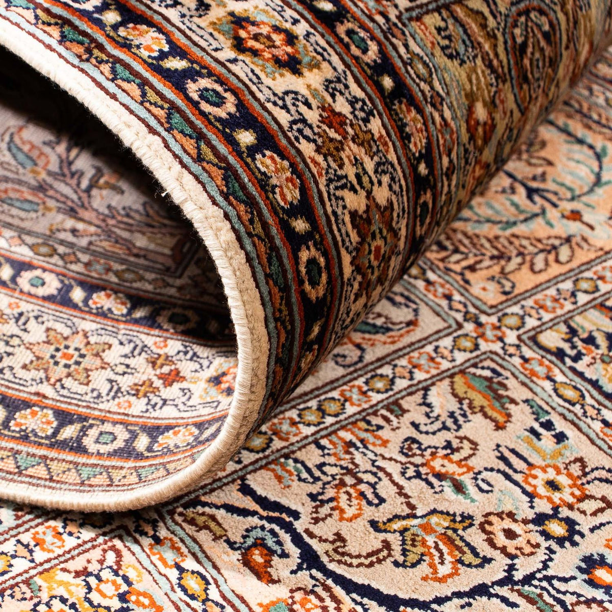 Loper Perzisch tapijt - Klassiek - 302 x 74 cm - veelkleurig