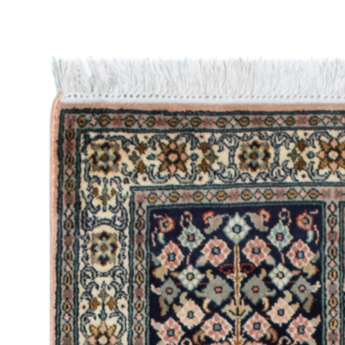 Zijden tapijt - Kashmir Silk - 95 x 64 cm - veelkleurig