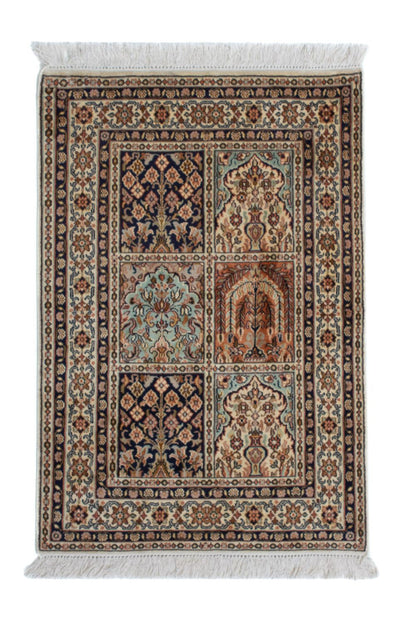 Kasjmir zijde Tapijt 63x93cm - Oosters Tapijt