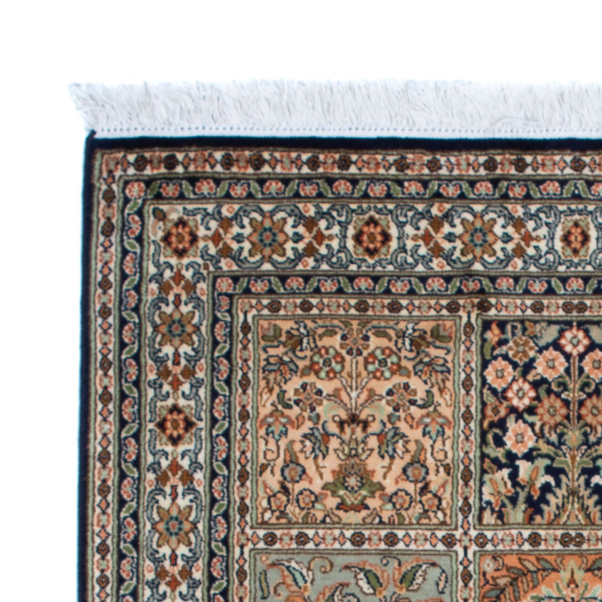 Zijden tapijt - Kashmir Silk - 150 x 92 cm - veelkleurig