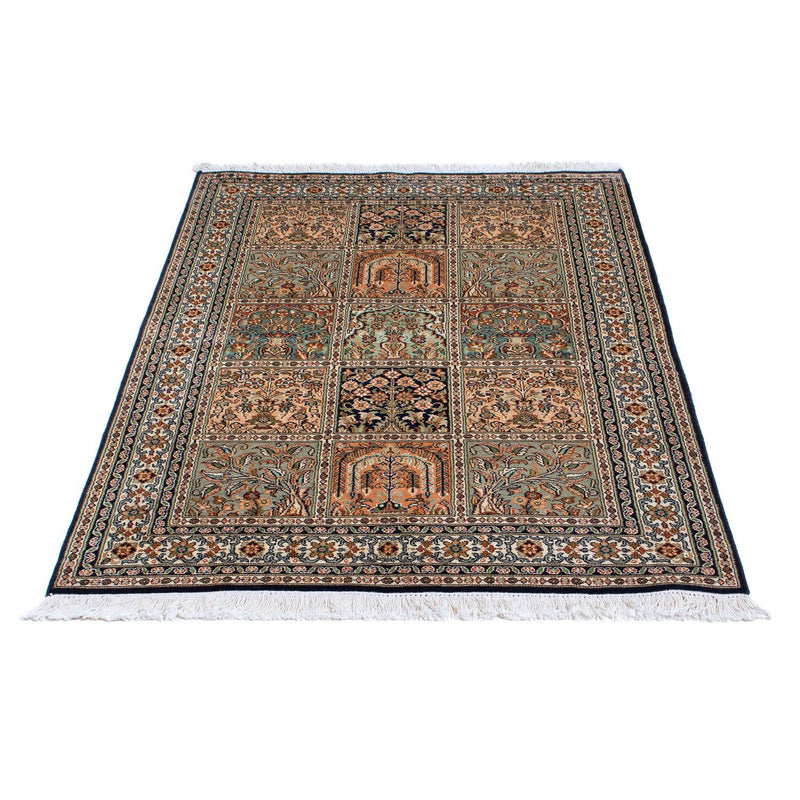 Zijden tapijt - Kashmir Silk - 150 x 92 cm - veelkleurig