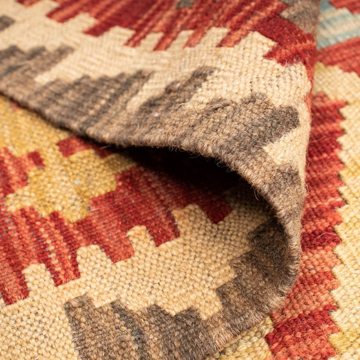 Kelim tapijt - Splash - 194 x 152 cm - veelkleurig