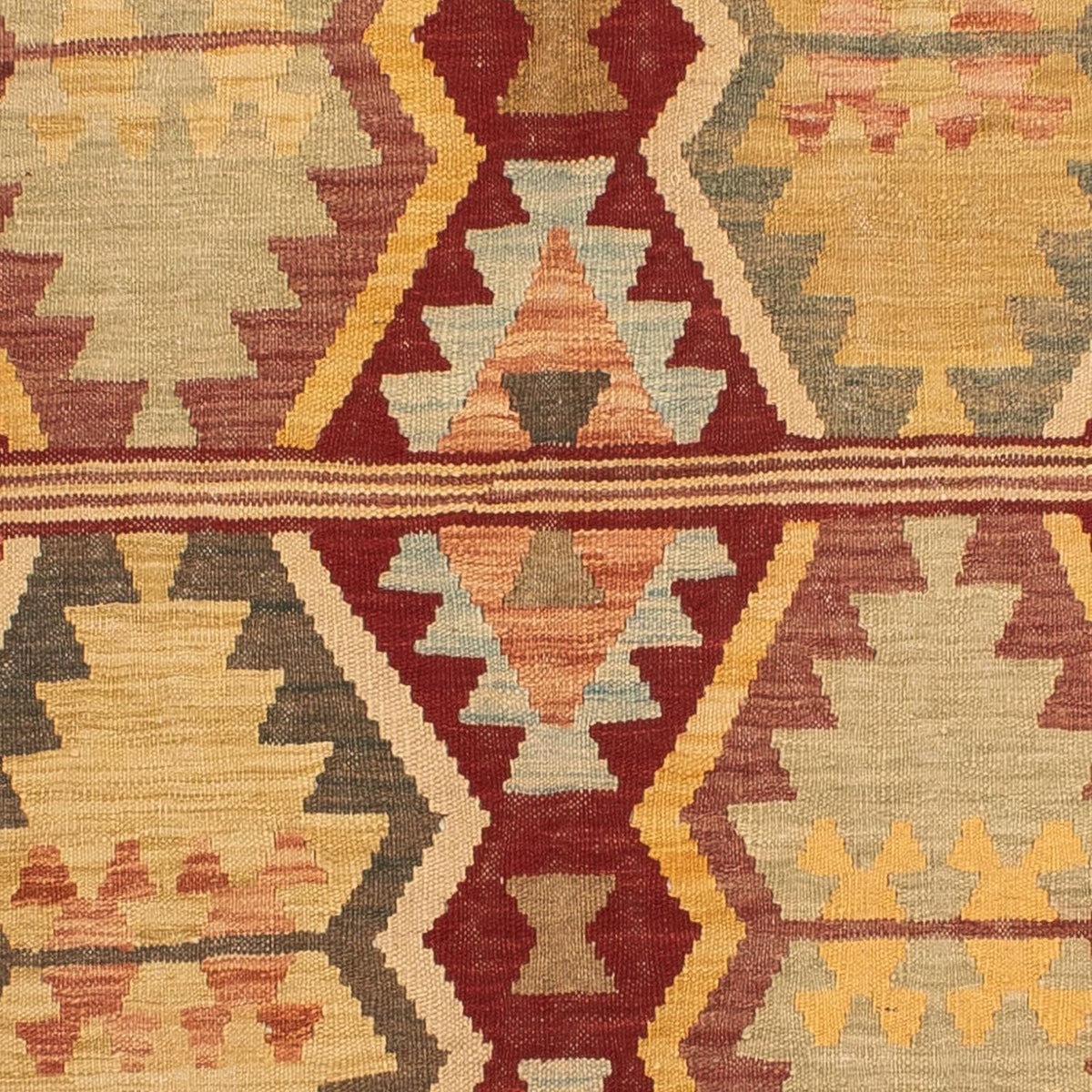 Kelim tapijt - Splash - 190 x 145 cm - veelkleurig