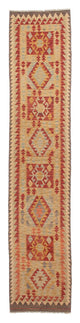Kilim Maimana Tapijt 389x77cm - Wollen tapijt