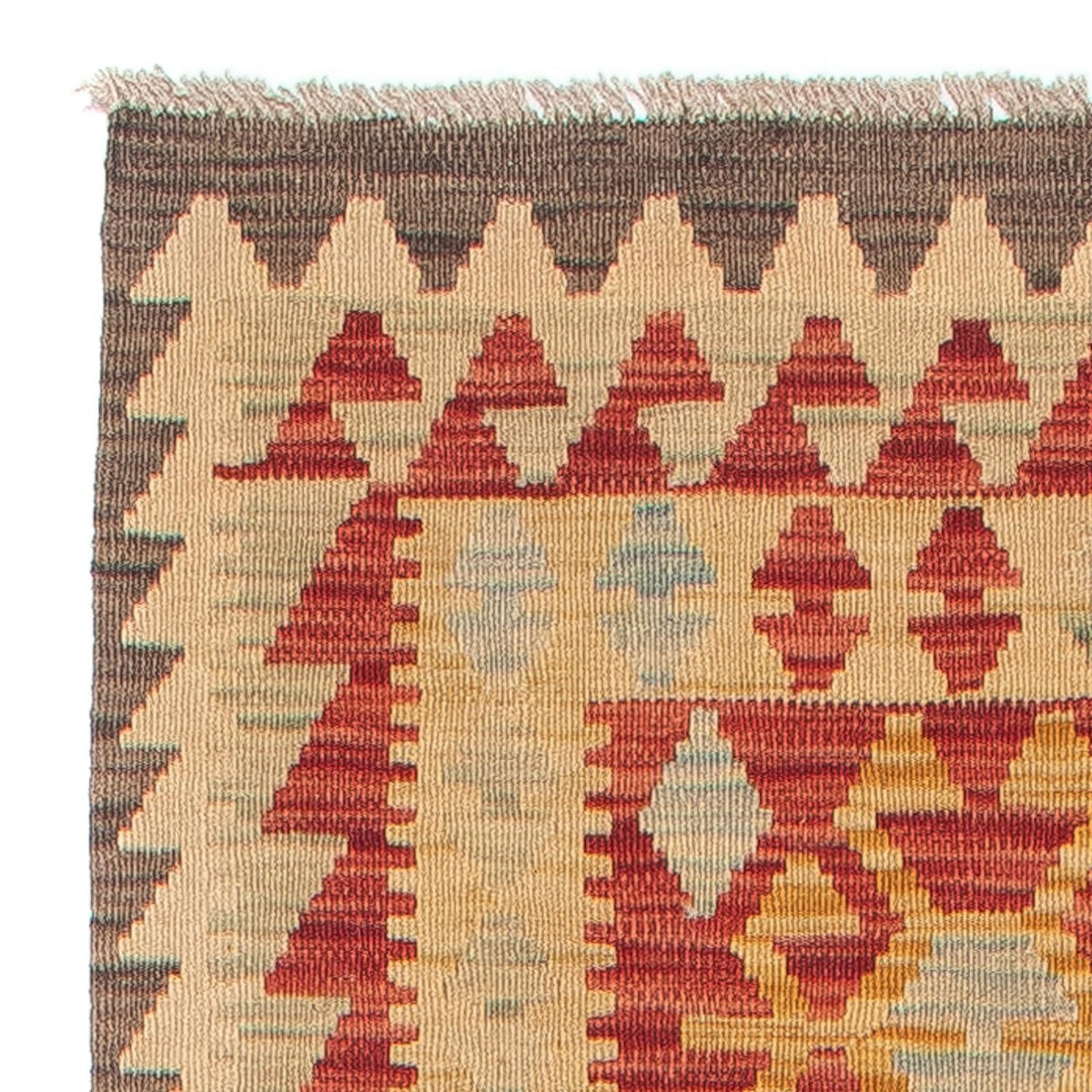 Loper Kelim tapijt - Splash - 389 x 77 cm - veelkleurig