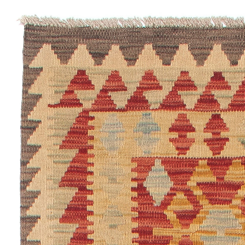 Loper Kelim tapijt - Splash - 389 x 77 cm - veelkleurig