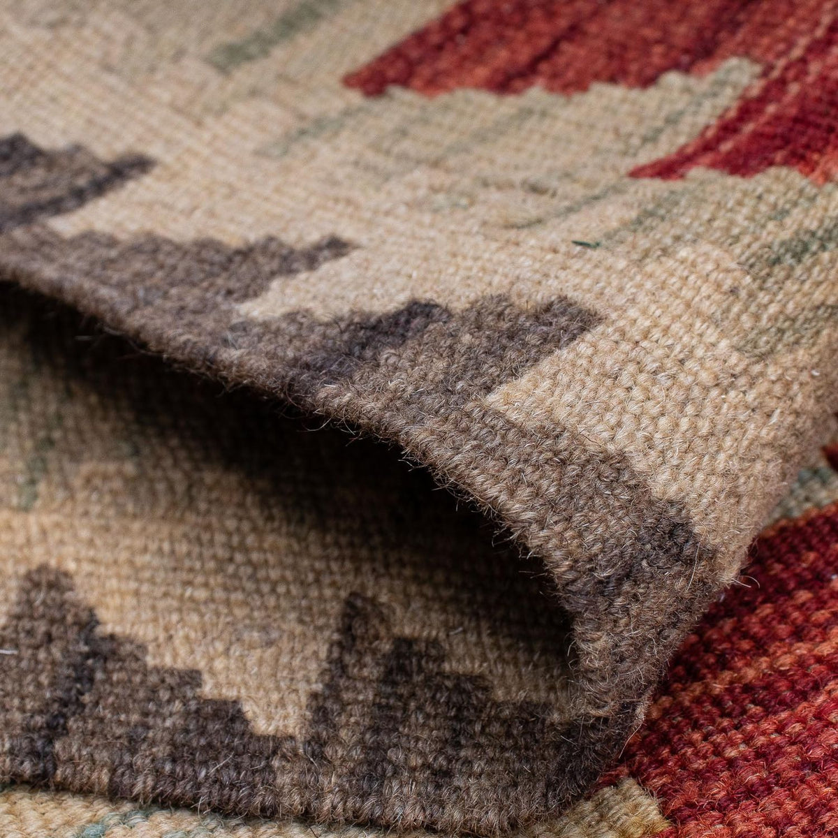 Loper Kelim tapijt - Splash - 389 x 77 cm - veelkleurig