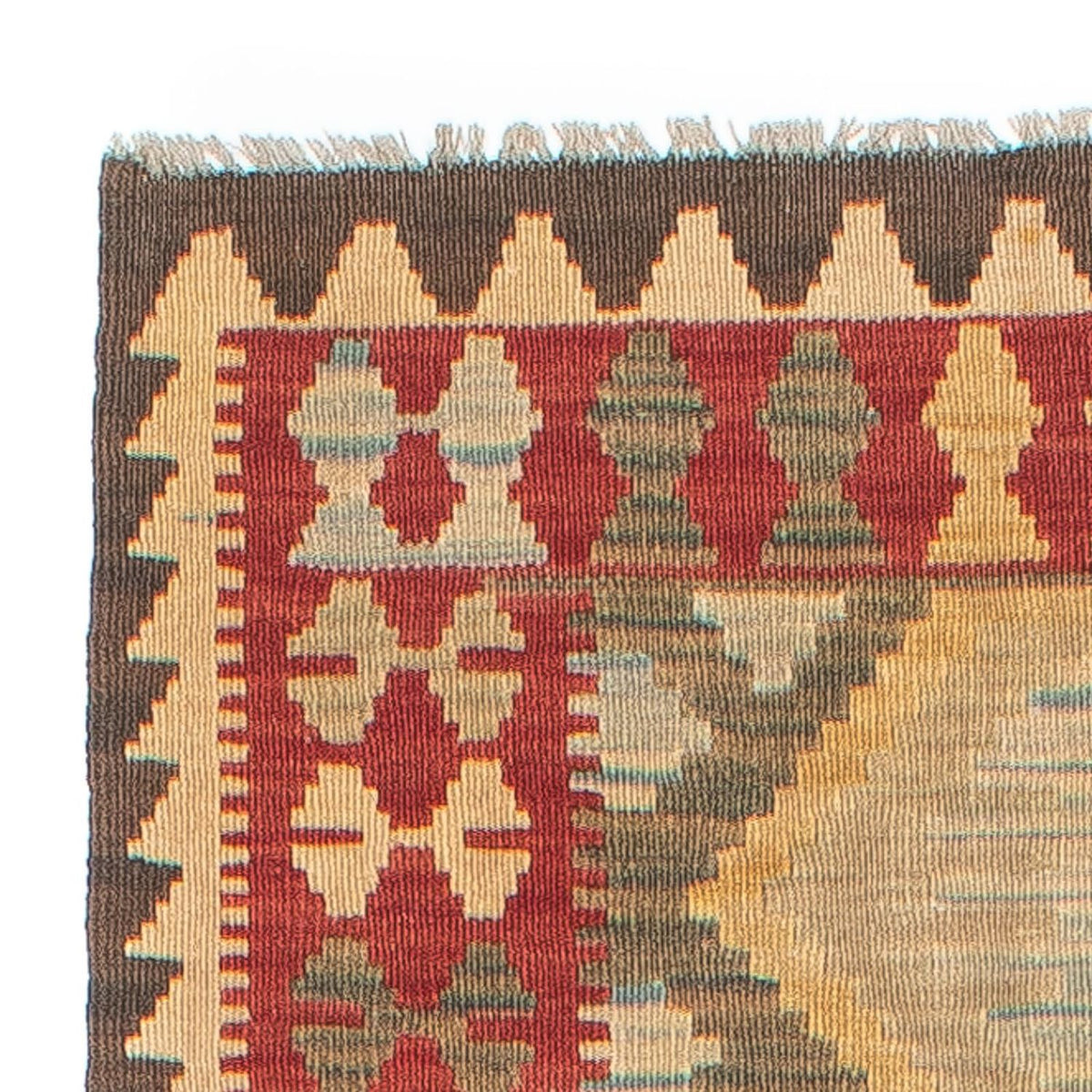 Loper Kelim tapijt - Splash - 295 x 76 cm - veelkleurig