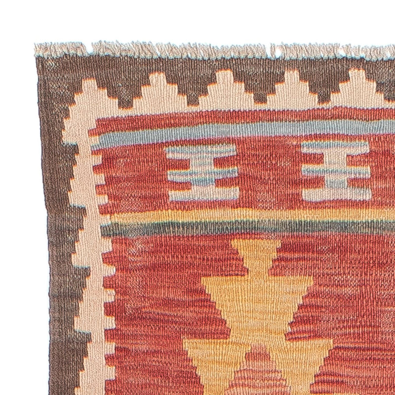 Loper Kelim tapijt - Splash - 296 x 74 cm - veelkleurig