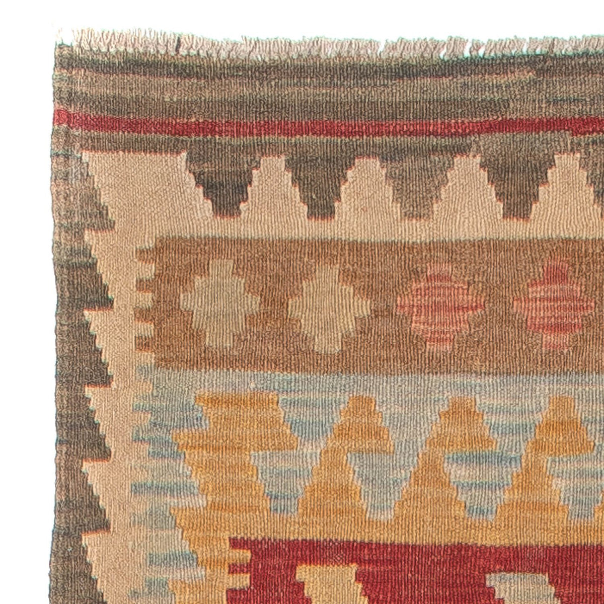 Loper Kelim tapijt - Splash - 392 x 73 cm - veelkleurig