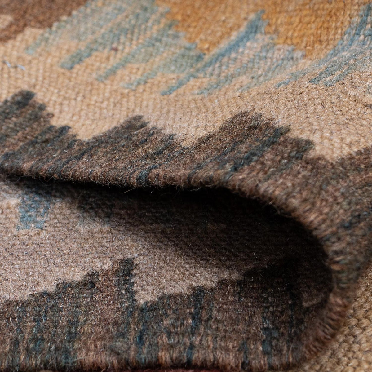 Loper Kelim tapijt - Splash - 392 x 73 cm - veelkleurig