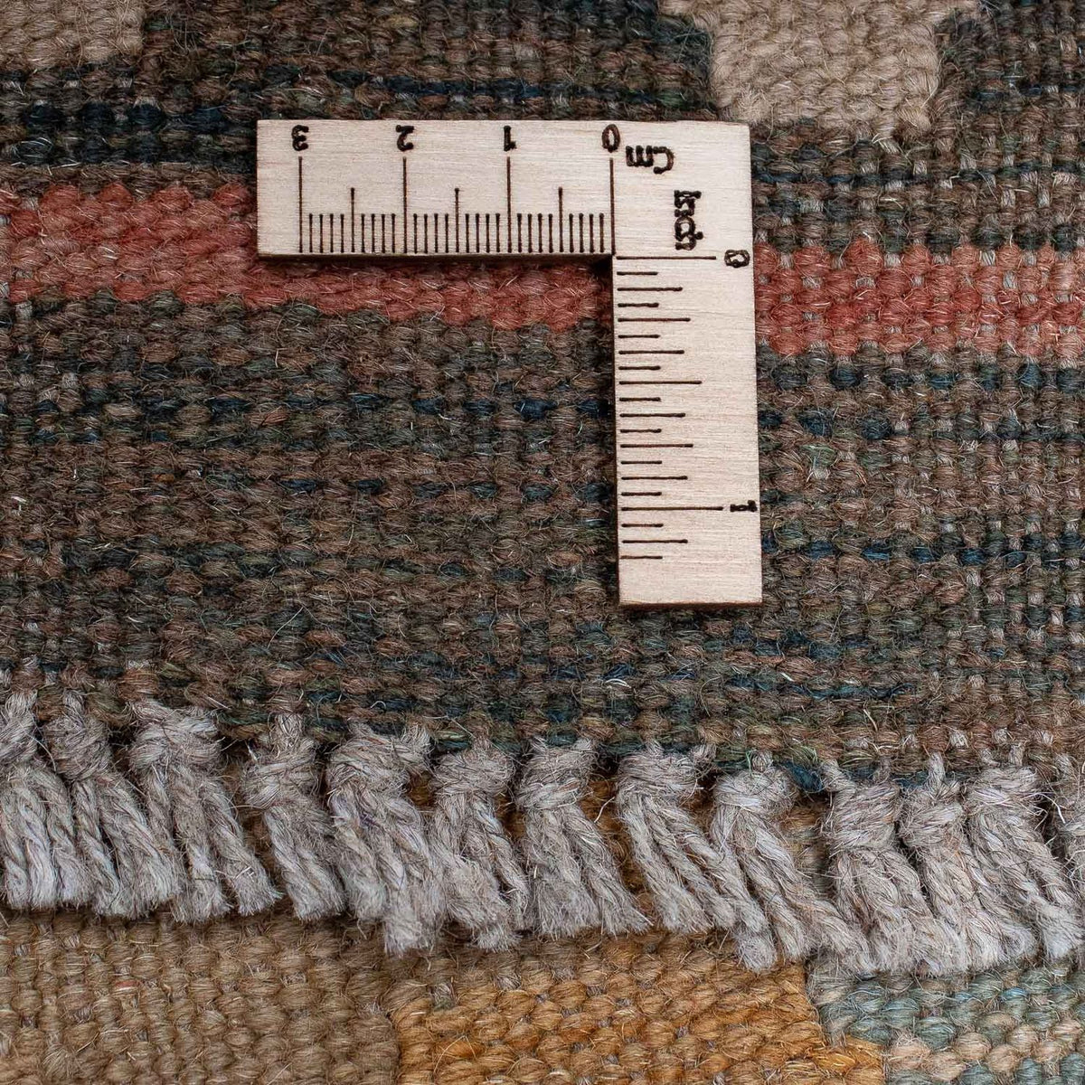 Loper Kelim tapijt - Splash - 392 x 73 cm - veelkleurig