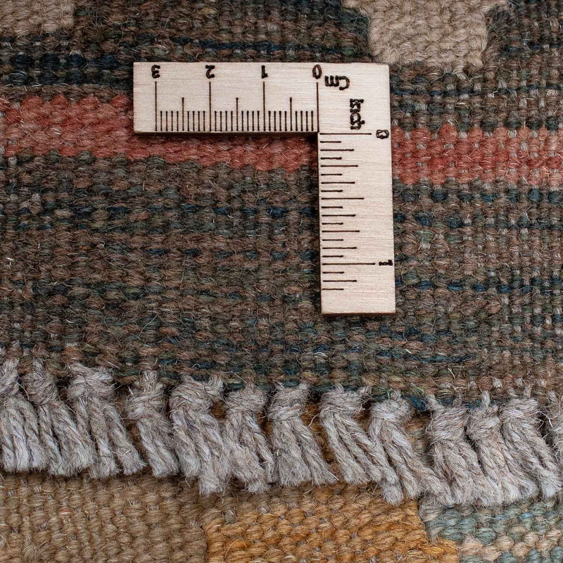 Loper Kelim tapijt - Splash - 392 x 73 cm - veelkleurig