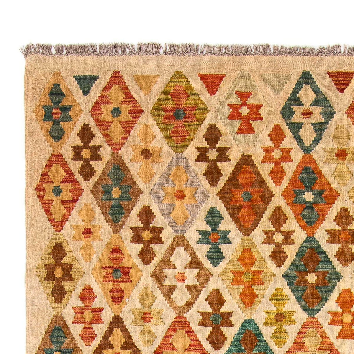 Kelim tapijt - Splash - 293 x 200 cm - veelkleurig