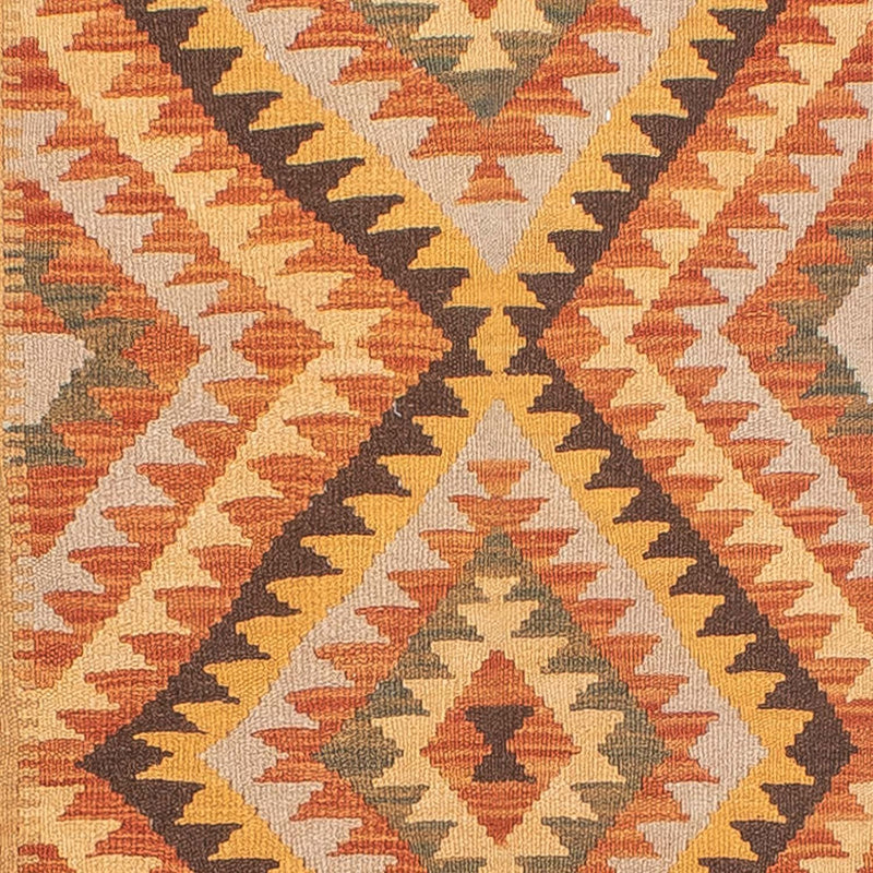 Loper Kelim tapijt - Splash - 394 x 76 cm - veelkleurig