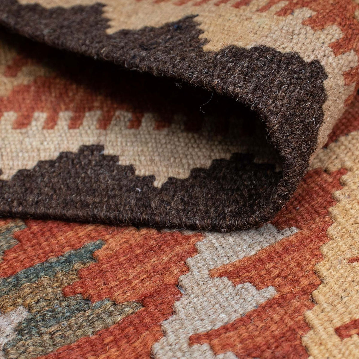 Loper Kelim tapijt - Splash - 394 x 76 cm - veelkleurig