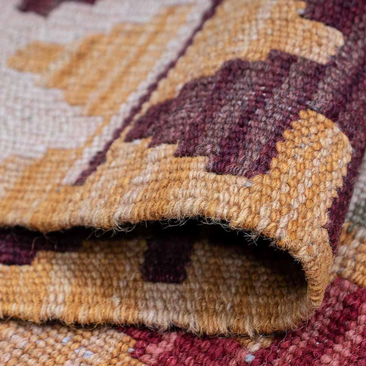 Loper Kelim tapijt - Splash - 394 x 70 cm - veelkleurig