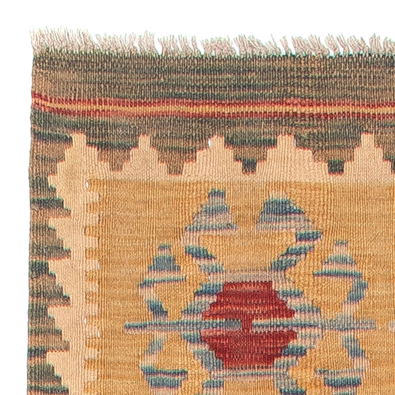 Loper Kelim tapijt - Splash - 407 x 76 cm - veelkleurig