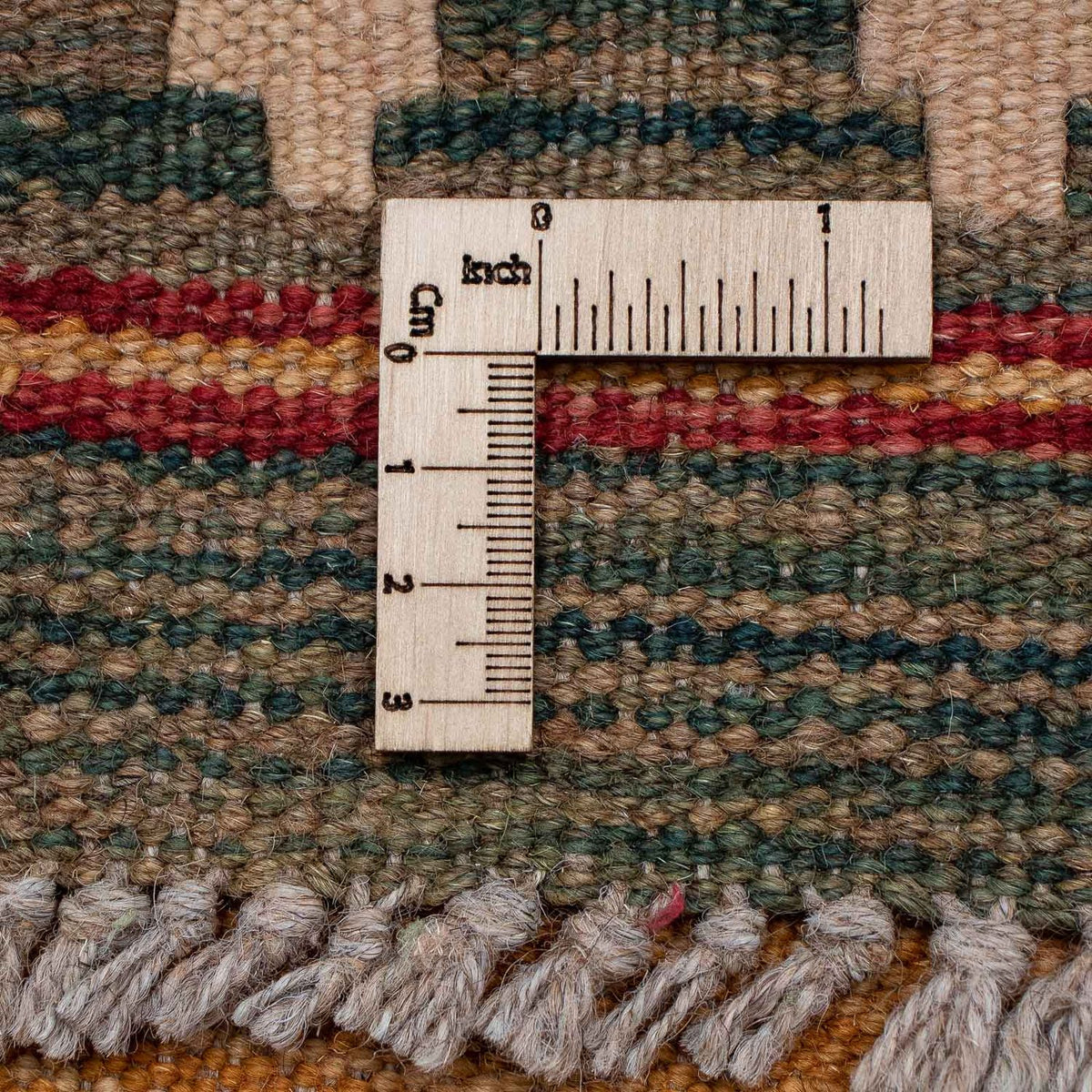 Loper Kelim tapijt - Splash - 407 x 76 cm - veelkleurig