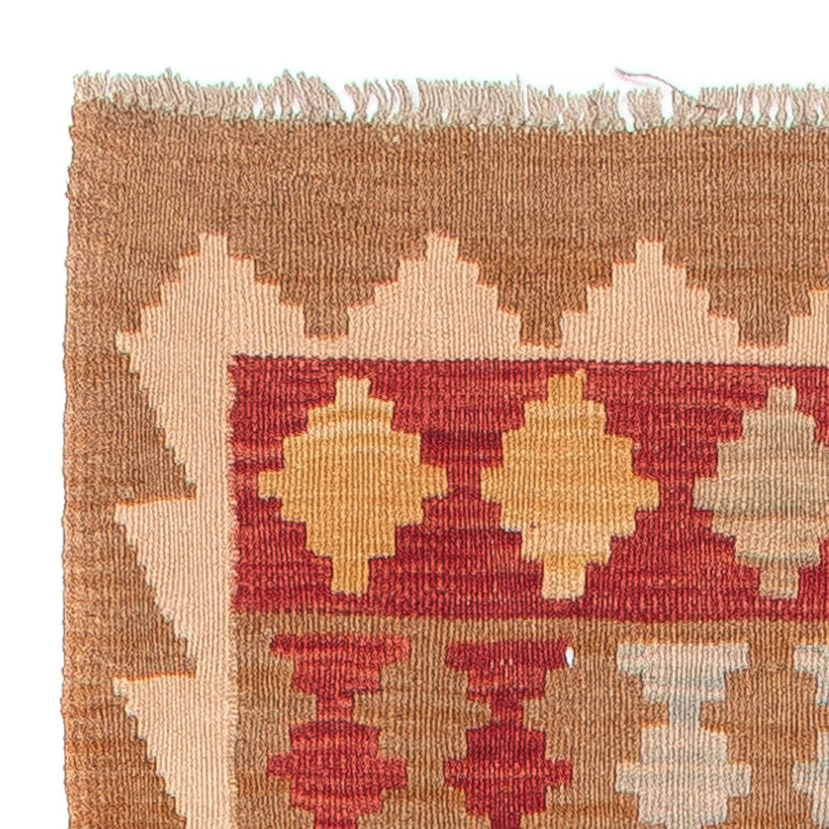 Loper Kelim tapijt - Splash - 396 x 69 cm - veelkleurig