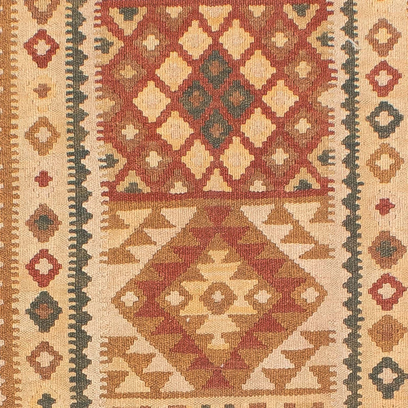 Loper Kelim tapijt - Splash - 371 x 88 cm - veelkleurig