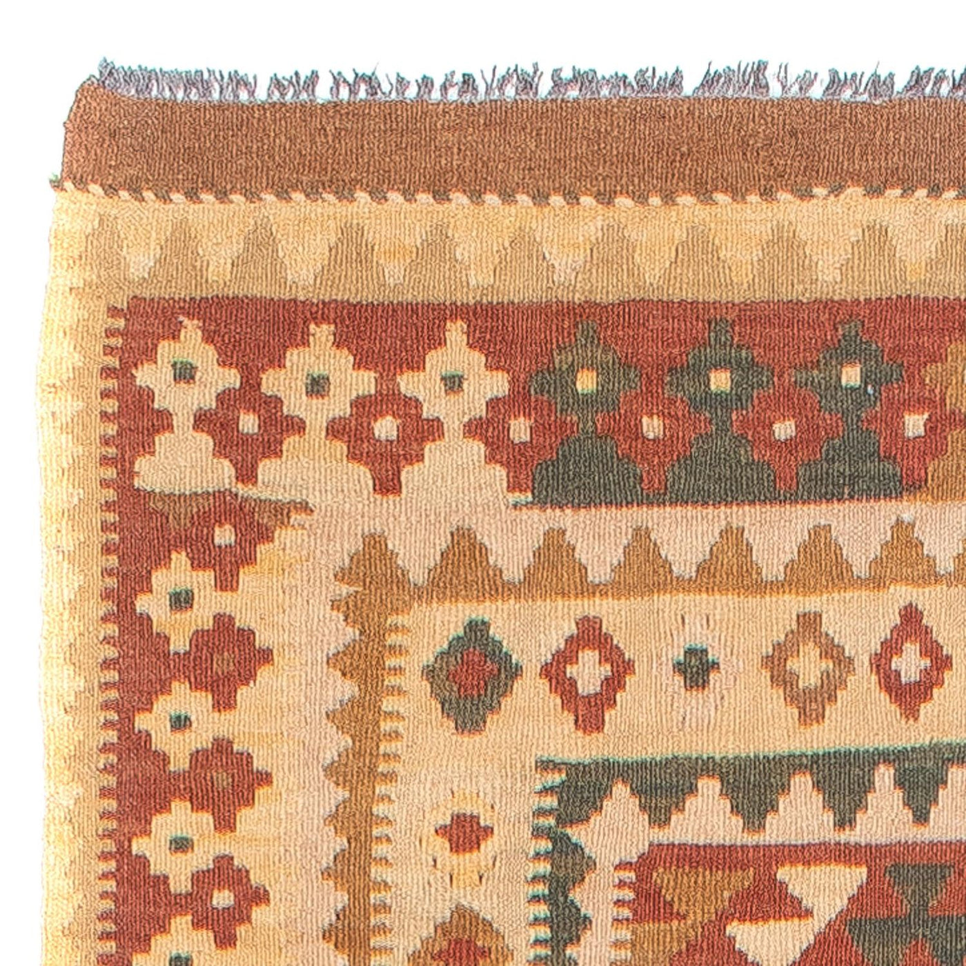Kilim Maimana Tapijt 371x88cm - Wollen tapijt